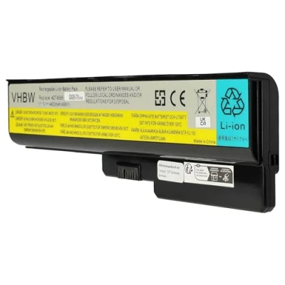 Image de vhbw Batterie Compatible avec Lenovo 3000 G550 2958LEU, 2958LFU, G555, N500, N500 4233 Laptop (4400mAh, 11,1V, Li ION)