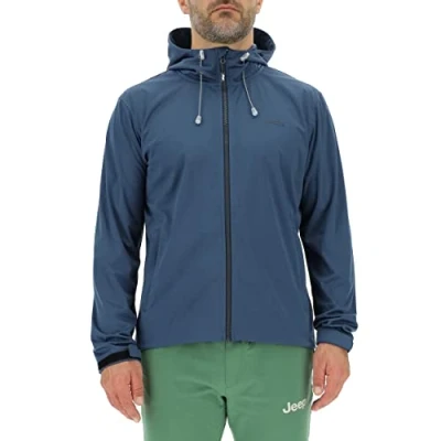 Image de JEEP O102714 Q021 J VESTE SOFTSHELL HOMME LÉGÈRE à capuche avec poches zippées J23S Canvas Blue L