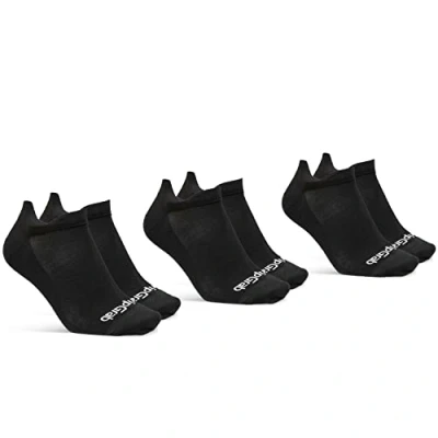 Image de GripGrab Classic No Show Lot de 1 Chaussettes Courtes Cyclisme pour l&#039;intérieur, Noir 3 Paires, 41 44 Kurz Mixte