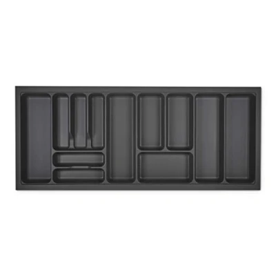Image de Orga Box I Range couverts 1119 x 473 gris orion avec structure perlée et revêtement antidérapant pour Tandembox Antaro/Intivo ModernBox dans une armoire de 120 cm