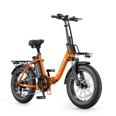 Image de Vélo Électrique ENGWE L20 2.0 Moteur 750W Batterie 52V13AH Pneus De 20 Pouces Freins à Disque Orange Neuf