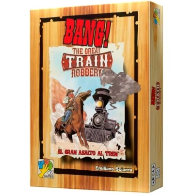 Image de dV Giochi Bang ! Le Grand Assaut du Train Extension Jeu de Cartes pour Grands Groupes d&#039;amis À partir 8 Ans 4 à 7 Joueurs 40 Minutes par Partie Espagnol