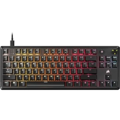 Image de Corsair K70 Core TKL RGB Tenkeyless Clavier de Jeu Mécanique Commutateurs Linéaires MLX Red v2 Pré Graissés Réduction du Bruit Double Couche Capuchons Touches ABS