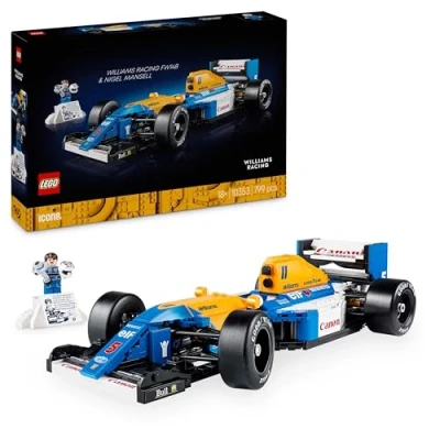 Image de LEGO Icons 10353 Williams Racing FW14B et Nigel Mansell Voiture de course F1 pour adulte