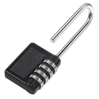 Image de Oderra Cadenas, 4 Digit Cadenas à Combinaison, Long Outdoor Padlock, Conçu pour Le Verrouillage Longue Distance, Code Adaptée aux Casiers, Entrepôts, Boîtes Outils, Écoles