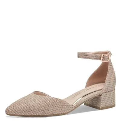 Image de MARCO TOZZI Mocassin by Guido Maria Kretschmer 2 24304 42 Femme, Rose Métallisé, 39 EU