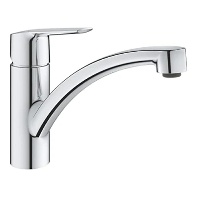 Image de GROHE Robinet de salle bains lavabo Start Edge, zone rotation 360, mousseur économie d&#039;eau, installation et nettoyage facile, chromé, 30529001 (Import Allemagne)