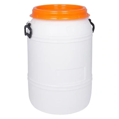 Image de Tonneau de 60 litres avec couvercle à visser, col large, convient un usage alimentaire et 100 % étanche l&#039;air