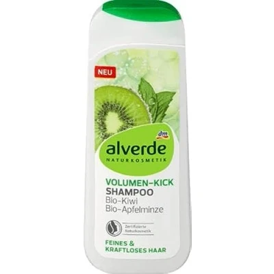 Image de Alverde Shampooing Volume/Volumen pour Cheveux fins et faibles 200ml au kiwi bio menthe pomme