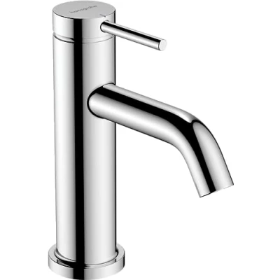 Image de hansgrohe Tecturis S Mitigeur de lavabo eau froide sans tirette ni vidage, Robinet salle bain avec hauteur sous bec 80 mm, économie d&#039;eau (EcoSmart+), Chromé, 73313000