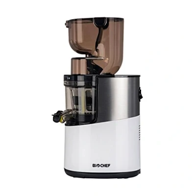 Image de Extracteur de Jus BioChef Atlas Whole Slow Juicer PRO Puissance maximale 400W / 40 tr/min, Grande Ouverture, Moteur très puissant (Blanc)