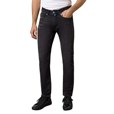Image de Pierre Cardin Jean Futureflex Antibes, Noir usé, 42W x 34L