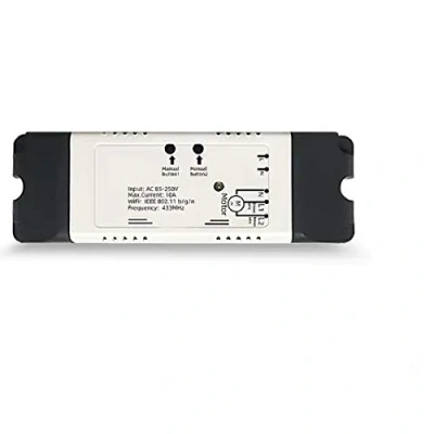 Image de MHCOZY 2CH WiFi RF Relè interruttore wireless, modalità di interblocco, elecomando Ewelink App per controllo, compatibile con Alexa Goolge Home (WiFi tubolare Motor Controller)