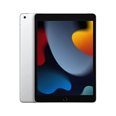 Image de 2021 Apple iPad (10,2 pouces, Wi Fi + Cellulaire, 64 Go) Argent (Reconditionné)