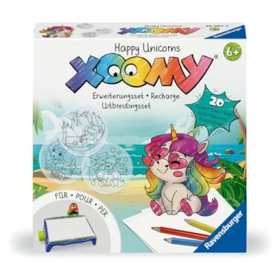 Image de Ravensburger Happy Unicorns 25987 Kit d&#039;extension Midi ou Maxi, Xoomy avec 20 Nouveaux Motifs