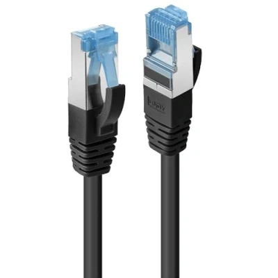 Image de Câble réseau LINDY 6A S/FTP LSOH 500MHz 0,3m Noir