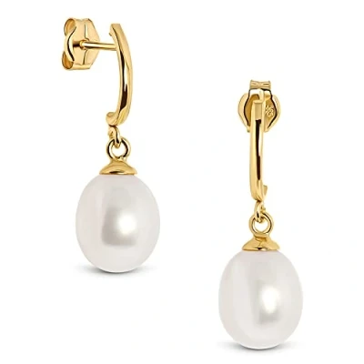 Image de Miore Boucles d&#039;oreilles Or jaune 14 cts Perle d&#039;eau douce MA4031E