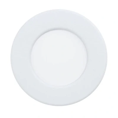Image de Eglo Spot LED encastrable Fueva 6, lampe de plafond à encastrer, luminaire encastré en plastique blanc, éclairage blanc chaud froid, ∅ 8,6 cm