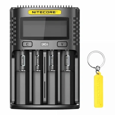 Image de NITECORE UMS4 Chargeur de Batterie Rapide Intelligent QC 4 emplacements pour Li Ion/IMR/LiFePO4/Ni MH/Ni Cd