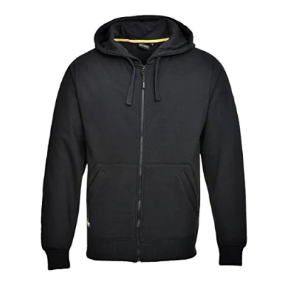 Image de Portwest Sweatshirt Zippé à capuche Nickel, Couleur: Noir, Taille: M, KS31BKRM