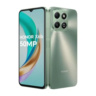 Image de HONOR X6B Smartphone 4G, 4Go 128Go(Mémoire Extensible jusqu&#039;à 8 Go), Batterie 5200 mAh, Appareil Photo Principal 50 MP, MediaTek Helio G85 (Black),Android 14, Dual Sim, NFC, Vert