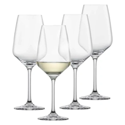 Image de Schott Zwiesel Lot de 4 verres à vin blanc Tulipe couleur transparente Volume : 365 ml Dimensions 21,1 x 7,9 cm 123609