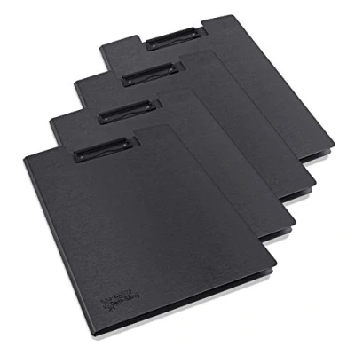 Image de Rapesco 1641 Germ Savvy Antibactérien, Porte Blocs à Rabat A4, Noir, Lot de 4
