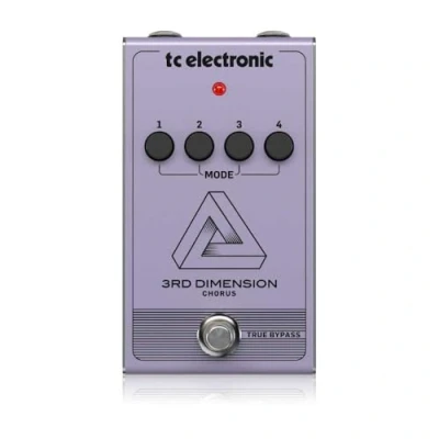 Image de TC Electronic 3RD DIMENSION Chorus Recréation de Pédale Vintage Analogique avec Sélection d’Effets par 4 Boutons et Circuit BBD