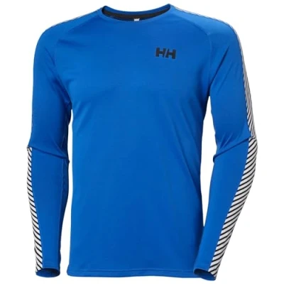 Image de Helly Hansen LIFA Active Stripe Crew Veste de Base, 543 Cobalt 2.0, L Homme