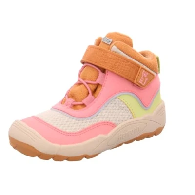 Image de Affenzahn Chaussure mi Saison Vegan Explory imperméable Respirant végétalien avec Doublure en Polaire, Fermeture Scratch et Semelle antidérapante Tailles 21 32 Chat Fuchsia