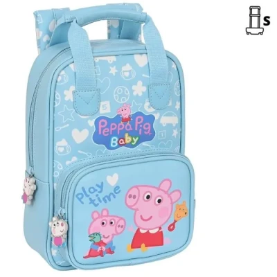 Image de Safta Mochila Infantil Con Asas 20x28x8cm, Sac à Dos poignées Peppa Pig « Baby » 20 x 28 8 cm Mixte Enfant, Multicolore, Estándar