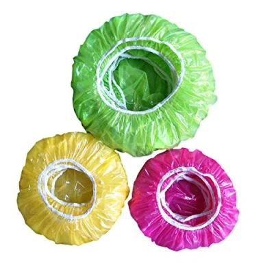 Image de TheStriven 90 pièces Couvertures de Stockage Alimentaires Réutilisables et Colorées avec élastiques Réutilise pour Bols Différentes Tailles Garder Les Aliments Frais
