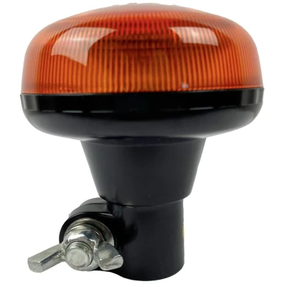 Image de Berger &amp; Schröter Mini gyrophare à LED pour avertissement, montage fixe, socle fixe 12/24 V