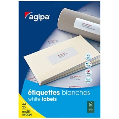 Image de Apli 119604 Pochette de 675 Etiquettes multi usage A4 55 x 30 mm