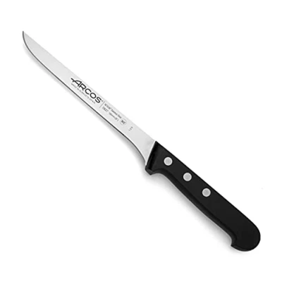 Image de Arcos Séries Universal Couteau à Filet Steak Lame Acier Inoxydable Nitrum 160 mm Manche Polyoxyméthyléne (Pom) Couleur Noir