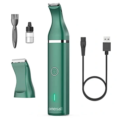Image de oneisall Tondeuse chien set (Vert)