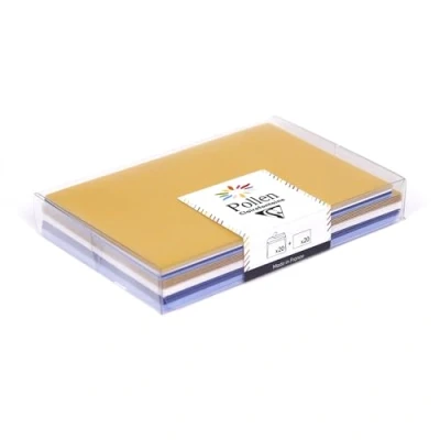 Image de Clairefontaine 20914C Coffret de 20 Enveloppes + Cartes Noël Polaire Format C6 (11,4x16,2cm) 11x15,5cm Correspondance Pollen Thème 4 Couleurs