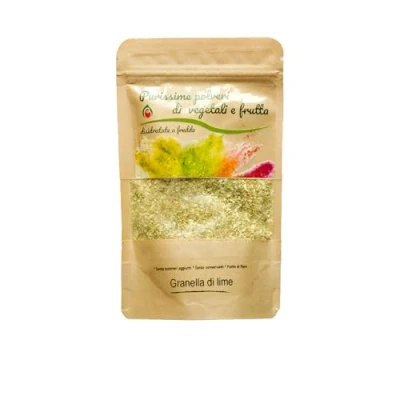 Image de Biocal Grain de citron vert déshydraté/fruit déshydraté/citron seche/citron deshydraté/arômes alimentaires/arome pour boisson/arômes culinaires/fruits déshydratés seches/séché/séchées/60gr