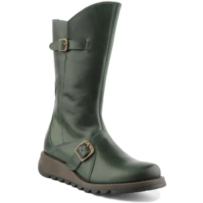 Image de Fly London Mes 2 Bottes à boucle Femme, Vert Petrol 017, 40 EU