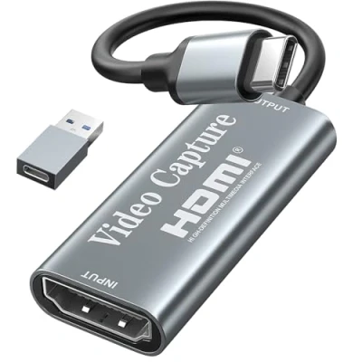 Image de Carte de capture vidéo 1080p type C, HDMI vers USB jeux pour l&#039;édition jeux/streaming/enseignement en ligne