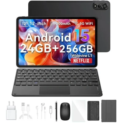 Image de Tablette Blackview Mega 2 Android 15 4G 12 pouces 36 Go 256 Widevine L1 24+256 only tablet gris