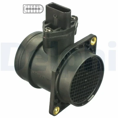 Image de DELPHI AF10301 12B1 Débitmètre d&#039;air VOLKSWAGEN: Golf 4, Transporter 5, Touareg I, AUDI: A3 3/5 portes, Q7, SEAT: Leon I Ibiza 3
