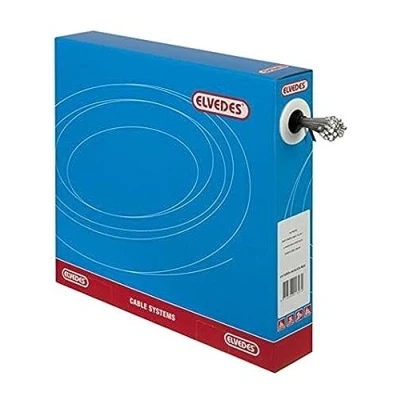 Image de Elvedes Inner Cables Cavi interni cambio 7 x Acciaio INOX 2250 mm, universali, Shimano/Sram/Suntour, in confezione da 50 pezzi. Nero Unisex Adulto