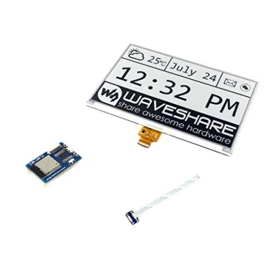 Image de Waveshare 7.5inch E Paper Display Hat Module 800x480 Ink Electronic Screen for Raspberry Pi/Jetson Nano SPI Interface with ESP32 Driver Board(WiFi/Bluetooth)