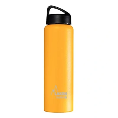 Image de Laken Bouteille Isotherme Classique en Acier Inoxydable avec Isolation Sous Vide et Goulot Large 1 Liter Jaune