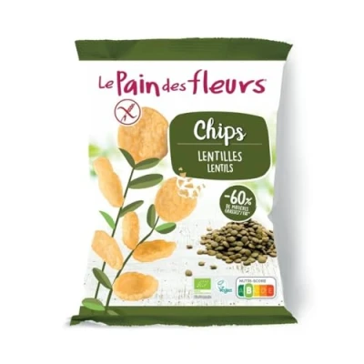 Image de Le Pain des Fleurs Chips aux Lentilles, 50 g, 1 Unité