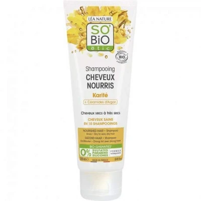 Image de SO Bio Shampooing Karite Pour Cheveux Nourris Et Brillants 250Ml Lot De 3 livraison offerte