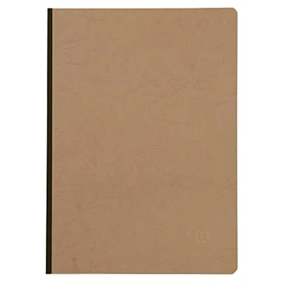 Image de Clairefontaine 79142C Collection Age Bag Un Carnet Cousu Dos Toilé Tabac A4 21x29,7 cm 192 Pages Petits Carreaux Papier Blanc 90 g Couverture Carte Lustrée Grain Cuir