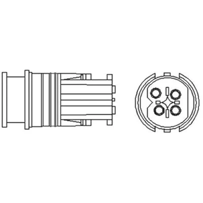 Image de MAGNETI MARELLI 466016355025 Sonde lambda chauffé 4 MERCEDES BENZ: Classe C Berline, SLK, Coupe
