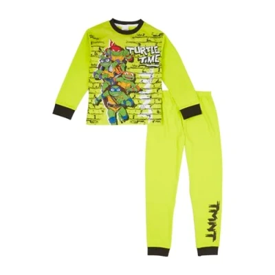Image de Teenage Mutant Ninja Turtles pyjama TMNT pour garçon, vêtement d&#039;intérieur enfants, en coton garçons, cadeau Tortues Ninja, Vert, 11 12 Years